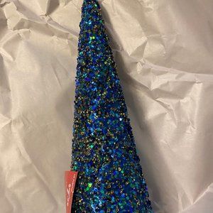Decorative Sequins Christmas 8" Cone.